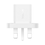 Baseus GaN5 20W USB-C / Type-C Gallium Nitride Fast Charger, UK Plug(White)