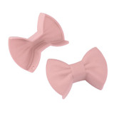 4 Pairs Bowknot Silicone Insulation Clip Creative Kitchen Practical Gadgets(Pink)