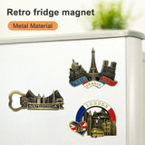 Architectural Landscape Metal Magnetic Refrigerator Stickers Home Decoration( Gladiaran Bottle Opener)