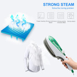 Handheld Garment Steamer Brush Portable Clothes Steam Iron, EU Plug 230V(Blue)