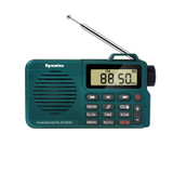 QL-221 Multifunctional Portable Bluetooth Plug-In Card Two-Band FM/AM Recording Radio, Style: US Version(Dark Green)