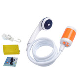 LLT-ES01 Electric Pet Shower Outdoor Camping Bath Device, Style: Standard (Orange White)