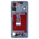 Front Housing LCD Frame Bezel Plate with Side Keys for Huawei P30(Baby Blue)