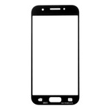 For Galaxy A7 (2017) / A720 Front Screen Outer Glass Lens (Black)