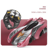 Remote Control Wall Climbing Car Mini Electric Remote Control Car Children Toy(Red Charge Watch RC Edition)