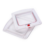 Cat / Small-scale Dog Friendly Transparent Flap, Universal 4 Way Locking(White)