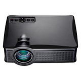 LY-40 1800 Lumens 1280 x 800 Home Theater LED Projector with Remote Control, US Plug(Black)