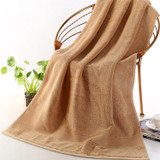 Add Thick Add Large Pure Cotton Bath Towel, Size: 70*140cm (Coffee)