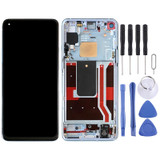 For OnePlus 8T 5G KB2001 KB2000 KB2003 AMOLED LCD Screen Digitizer Full Assembly With Frame (Blue)