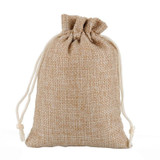 50 PCS Multi size Linen Jute Drawstring Gift Bags Sacks Wedding Birthday Party Favors Drawstring Gift Bags, Size:7x9cm(Linen Color)