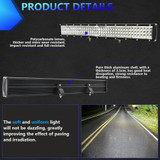 E9 60W 20 inch IP67 Waterproof Ultra-thin 5-Row Work Lights(White Light)