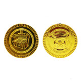 Children Pirate Treasure Toys Treasure Hunting Game Props Pirate gold Coin silver Coin copper  Coin toys(Gold)