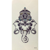 3 PCS Totem Half Arm Tattoo Sticker Waterproof Men And Women Flower Arm Tattoo Sticker(Elephant)