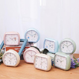 Cute Children Small Alarm Clock Bedside Night Light Clock(A306 Green)