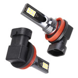 2 PCS H11 / H8 DC12V-24V / 12W / 3000K / 800LM 12LEDs SMD-3030 Car LED Fog Light (White Light)