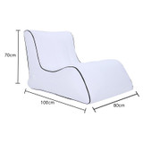 BB1803 Foldable Portable Inflatable Sofa Single Outdoor Inflatable Seat, Size: 100 x 80 x 70cm(White)