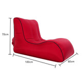 BB1803 Foldable Portable Inflatable Sofa Single Outdoor Inflatable Seat, Size: 100 x 80 x 70cm(Red Wine)