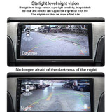 Universal Reversing Camera HD Wide Angle 12V Waterproof Starlight Night Vision Car Camera(Black)
