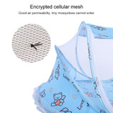 Cartoon Installation-free Foldable Baby Newborn Bed Mosquito Net with Bracket(Beige Elephant)