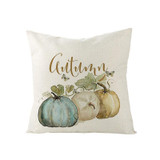 Pumpkin Pattern Flax Pillow Case Sofa Cushion Pillow Holder Home Decorations, No Pillow Core, Size: 45x45cm(JYM057-9)
