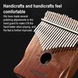 17 Tone Acacia Wood Thumb Piano Kalimba Musical Instruments(Brown-Reindeer)
