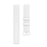 Color Buckle TPU Wrist Strap Watch Band for Fitbit Charge 4 / Charge 3 / Charge 3 SE, Size: S(White)