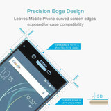 For Sony Xperia XZs 0.33mm 9H Surface Hardness 3D Curved Full Screen Tempered Glass Screen Protector(Black)