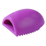 Silicone Cleaning Cosmetic Make Up Washing Brush Cleaner Scrubber Tool(Purple)