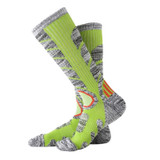 Outdoor Cycling Socks Compression Sports Football Ski Running Soft Knee-High Sports Socks, Size:M ( 35-39(Green)
