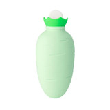 Carrot-Shaped Silicone Water Injection Warm Water Bag Winter Leak-Proof And Explosion-Proof Hand Warmer(Light Green)