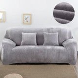 Plush Fabric Sofa Cover Thick Slipcover Couch Elastic Sofa Covers Not Include Pillow Case, Specification:4 seat 230-300cm