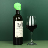 2 PCS Skull Silicone Leak-Proof Fresh-Keeping Wine Stopper(Luminous Green)