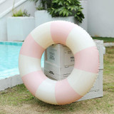 Thickened Outdoor Water Sports Children Swimming Ring, Outer Diameter: 90cm(Pink Grid)