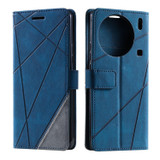 For vivo X90 Pro+ 5G Skin Feel Splicing Horizontal Flip Leather Phone Case(Blue)