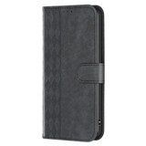 For Xiaomi Redmi Note 11 Plaid Embossed Leather Phone Case(Black)