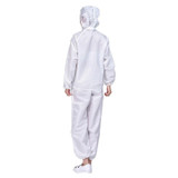 Striped Anti-static Split Hood Dust-proof Work Suit, Size:XXXXXL(White)