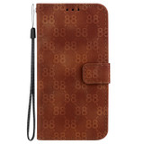 For Xiaomi 12 Pro Double 8-shaped Embossed Leather Phone Case(Brown)