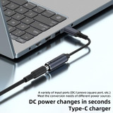 DC 6.0 x 3.7mm to USB-C / Type-C Male 100W Computer Charging Adapter Connector