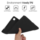 For Samsung Galaxy Tab S7 / S8 Oil Spray Skin-friendly TPU Tablet Case(Black)