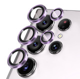 For Samsung Galaxy S23 Ultra 5G NORTHJO Camera Lens Protector Tempered Glass CD Vein Metal Ring Film(Purple)