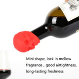 2 PCS Skull Silicone Leak-Proof Fresh-Keeping Wine Stopper(Bronze)