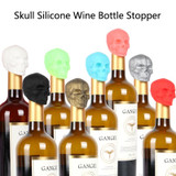 2 PCS Skull Silicone Leak-Proof Fresh-Keeping Wine Stopper(Bronze)