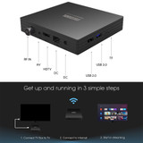 MECOOL KT1 DVB T2 Android 10.0 Smart TV Set Top Box, Amlogic S905X4-B Quad Core ARM Cortex-A55, 2GB+16GB, Dual Band WiFi, Bluetooth(UK Plug)