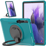 For Samsung Galaxy Tab S8+ / Tab S8 Plus /  Tab S7 FE / Tab S7+/S7 FE 12.4 inch T970 Shockproof TPU + PC Protective Case with 360 Degree Rotation Foldable Handle Grip Holder & Pen Slot(Blue)