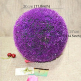 Artificial Grass Plant Ball Topiary Wedding Event Home Outdoor Decoration Hanging Ornament, Diameter: 14.7 inch