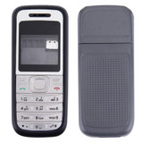 Full Housing Cover (Front Cover + Middle Frame Bezel + Battery Back Cover) for Nokia 1200 / 1208 / 1209(Black)