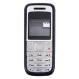 Full Housing Cover (Front Cover + Middle Frame Bezel + Battery Back Cover) for Nokia 1200 / 1208 / 1209(Black)