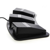 PC USB Triple Action Foot Switch(Black)