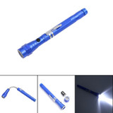 2 PCS 1W Flexible Magnet Camping Fishing Telescopic 360 Degrees Head Flashlight Outdoor Torch Magnetic Pick Up Tool Lamp(Blue)