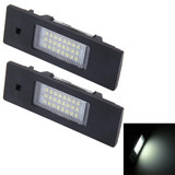 2 PCS License Plate Light with 24 SMD-3528 Lamps for BMW E87(White Light)